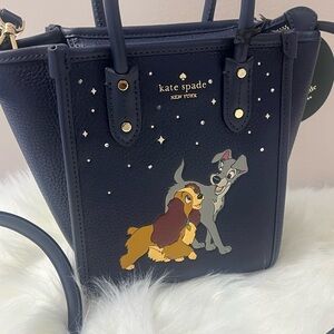 Kate spade X Disney Lady & the Tramp purse Ella mini tote crossbody bag limited